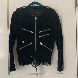 The kooples Suede biker jacket